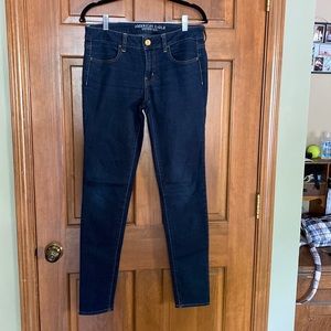 American Eagle jeggings dark wash size 8